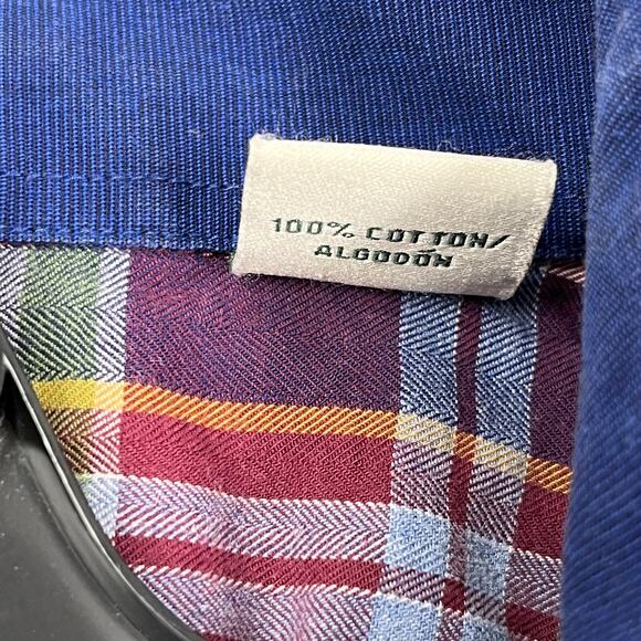 Southern Pines Shirt Men Extra Large Plaid Knit Relaxed Chore Trail Hike Camping - Picture 9 of 13